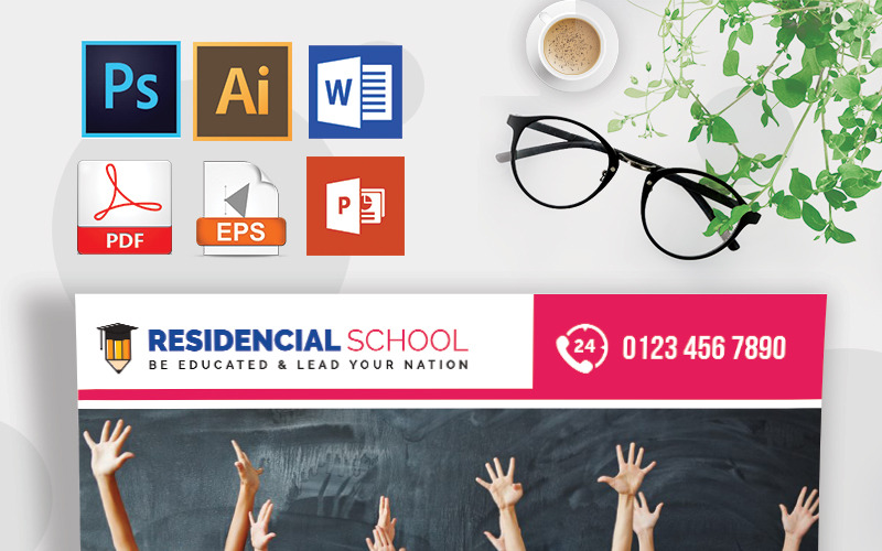 Download Фирменный стиль "School Flyer Vol-03 - Corporate Identity Template" / School Flyer Vol-03 - Corporate Identity Template - Фирменный стиль на тему графика activity certification child children class college curriculum education future designphantom hobby intelligence junior kid kindergarten pre-school professional flyer school sports