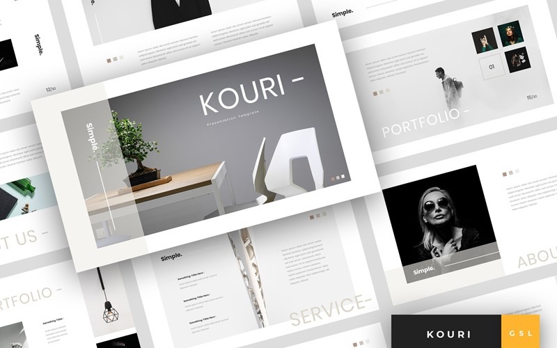 Kouri - Minimale Google Slides