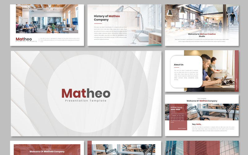 Matheo Creative – PowerPoint sablon