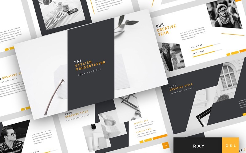 Ray - Stilvolle Google Slides