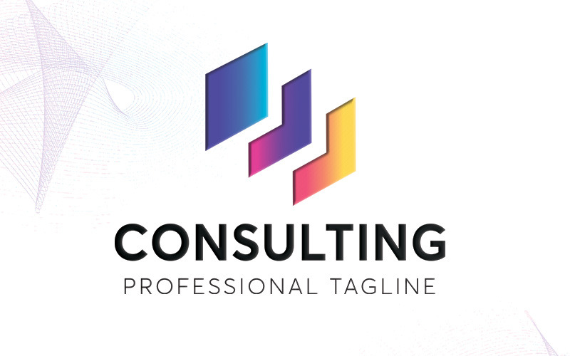Download Шаблон логотипа "Consulting Logo Template" / Consulting Logo Template - Шаблон логотипа на тему графика bank banking business coaching company constant consult consultant consulting corporate course finance loop money multimedia office promotion self training shop