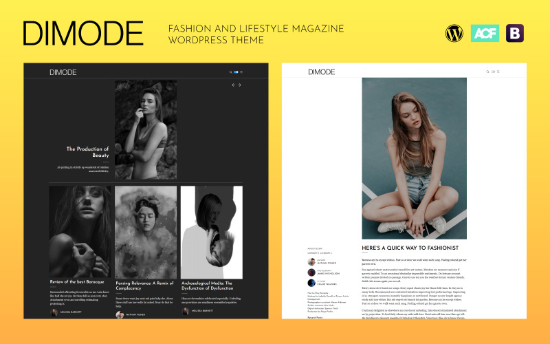 DIMODE - Mode- en lifestylemagazine WordPress-thema