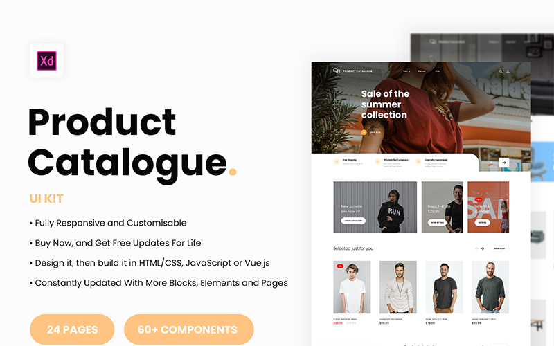 E-commerce catalogue UI Kit