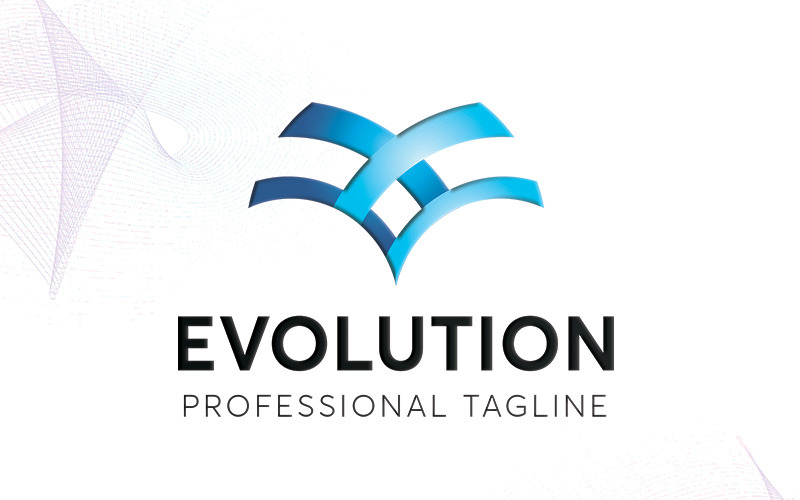 Download Шаблон логотипа "Evolution Logo Template" / Evolution Logo Template - Шаблон логотипа на тему графика connect creative design development dynamic entertainment evolve finance full idea infinity internet modern movement revolve ribbon rotate science solution spiral
