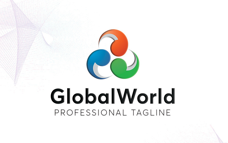 Download Шаблон логотипа "GlobalWorld Logo Template" / GlobalWorld Logo Template - Шаблон логотипа на тему графика abstract business communication communications computer consulting global globe internet letter g security service services social media software solution sphere symbol