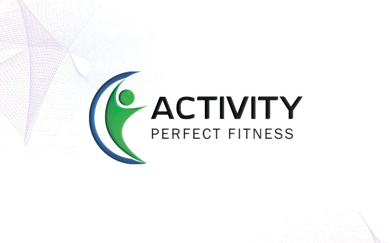 Download Шаблон логотипа "Gym Logo Template" / Gym Logo Template - Шаблон логотипа на тему графика aerobic body building energy exercises fitness gym health healthy instructor life muscle power powerpoint professional red shop sport strong weight