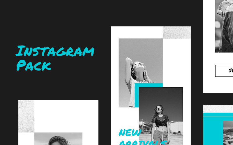 Modèle de médias sociaux Shopio Instagram Pack