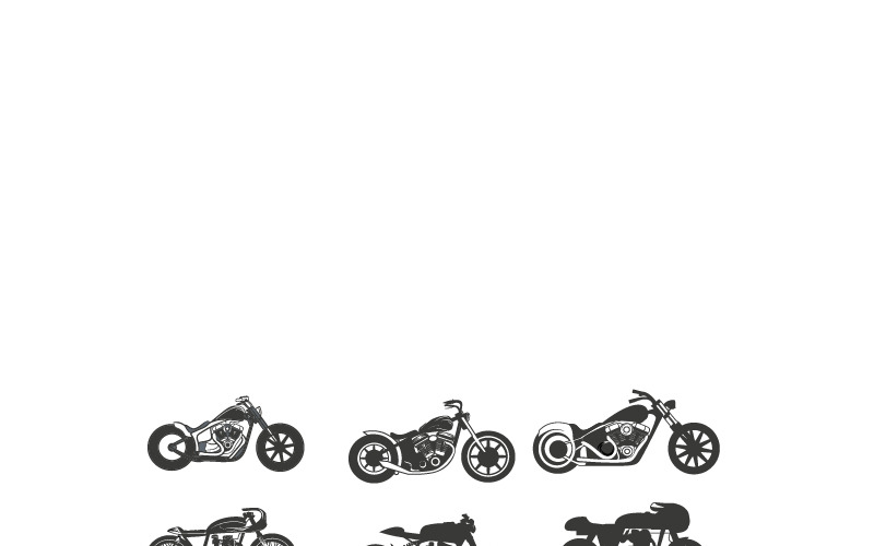 Motosiklet Logo Şablonu Kümesi