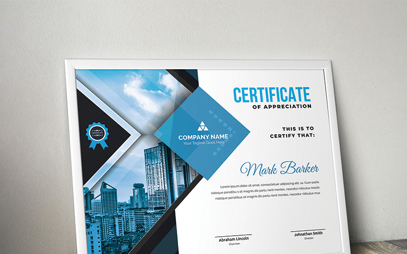 Download Шаблон сертификата "Modern Elegant Certificate Template" / Modern Elegant Certificate Template - Шаблон сертификата на тему графика certificate corporate decorative diploma elegant excellence frame graduation green modern multicolor ornament ornaments paper print ready template professional red simple
