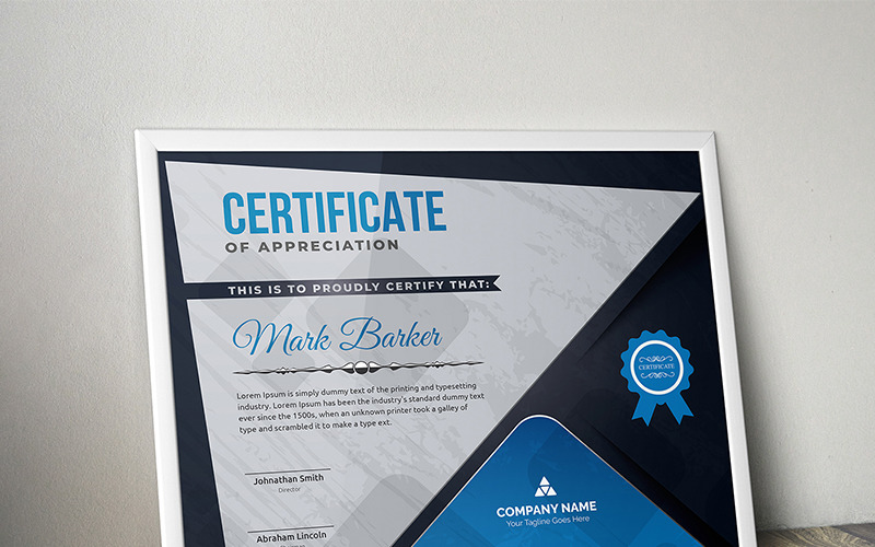 Download Шаблон сертификата "Modern with Vintage elements Certificate Template" / Modern with Vintage elements Certificate Template - Шаблон сертификата на тему графика certificate corporate decorative diploma elegant excellence frame graduation green modern multicolor ornament ornaments paper print ready template professional red simple
