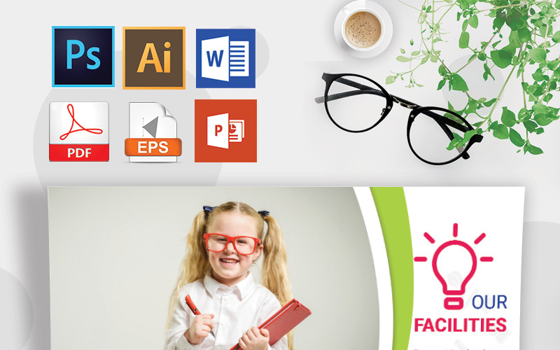 Download Фирменный стиль "School Flyer Vol-06 - Corporate Identity Template" / School Flyer Vol-06 - Corporate Identity Template - Фирменный стиль на тему графика activity certification child children class college curriculum education future designphantom hobby intelligence junior kid kindergarten pre-school professional flyer school sports
