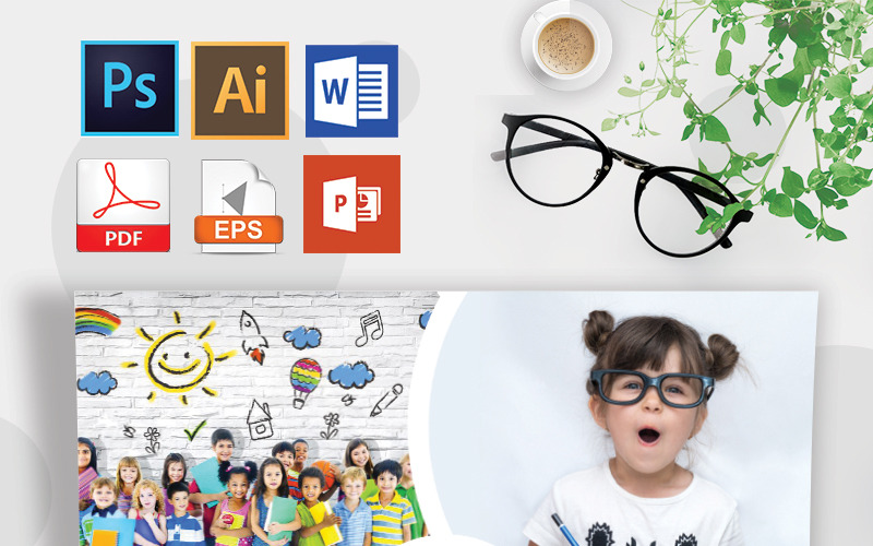 Download Фирменный стиль "School Flyer Vol-10 - Corporate Identity Template" / School Flyer Vol-10 - Corporate Identity Template - Фирменный стиль на тему графика activity certification child children class college curriculum education future designphantom hobby intelligence junior kid kindergarten pre-school professional flyer school sports