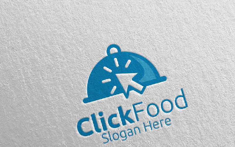 Click Food for Restaurant or Cafe 46 Logo Template