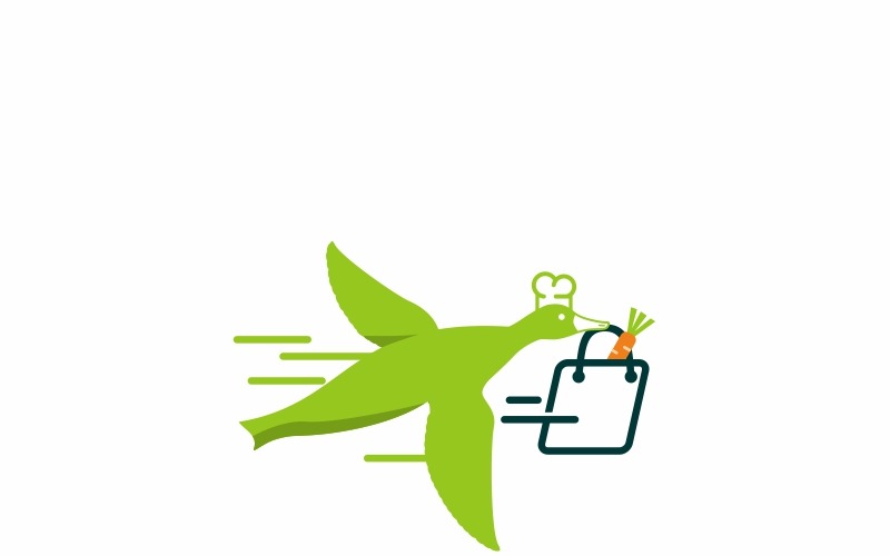 Download Шаблон логотипа "Delivery Food Logo Template" / Delivery Food Logo Template - Шаблон логотипа на тему графика app application breakfast brunch cafe chef cook cuisine delivery diner dinner eat eating fast food gourmet online ordering restaurant