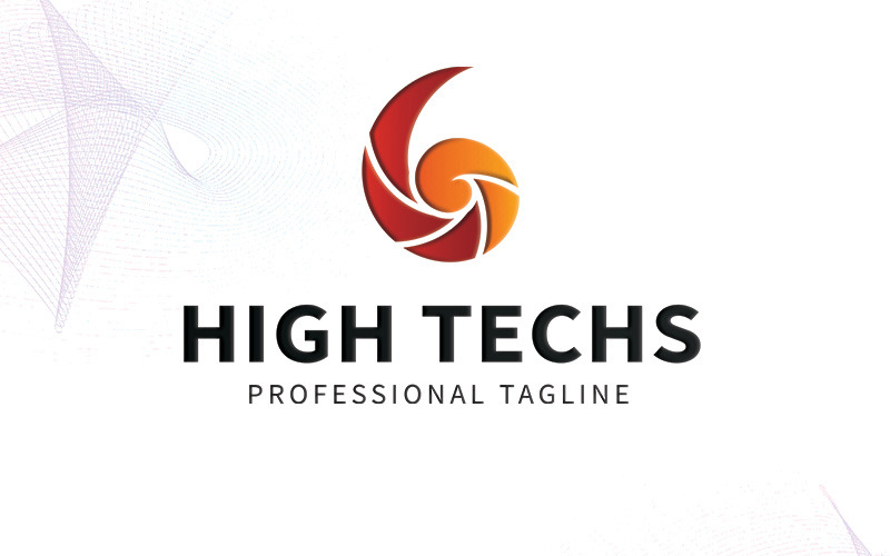 Download Шаблон логотипа "HighTechs Logo Template" / HighTechs Logo Template - Шаблон логотипа на тему графика electronics hig tech modern power powerpoint silicon valley software lab logo news store world techno technology web