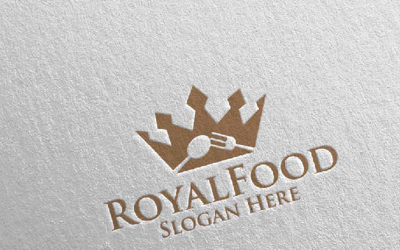 Download Шаблон логотипа "King Food for Restaurant or Cafe 50 Logo Template" / King Food for Restaurant or Cafe 50 Logo Template - Шаблон логотипа на тему графика king food logo fork fresh cafe catering chef cooking restaurant knife diet eat eco green kitchen vegetarian spoon supplement nutrition
