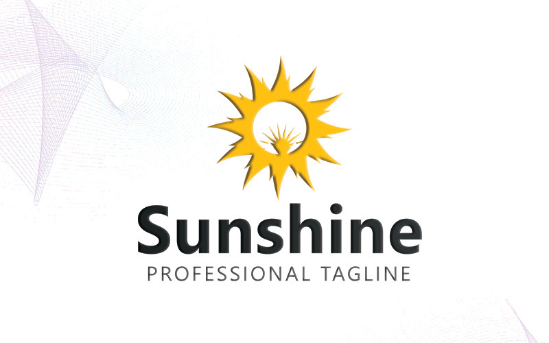 Modello di logo del sole
