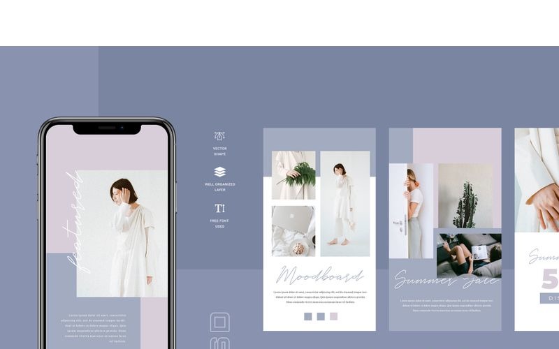 Download Шаблон для соцсетей "Pastelo  - Instagram Stories Social Media Template" / Pastelo  - Instagram Stories Social Media Template - Шаблон для соцсетей на тему графика 