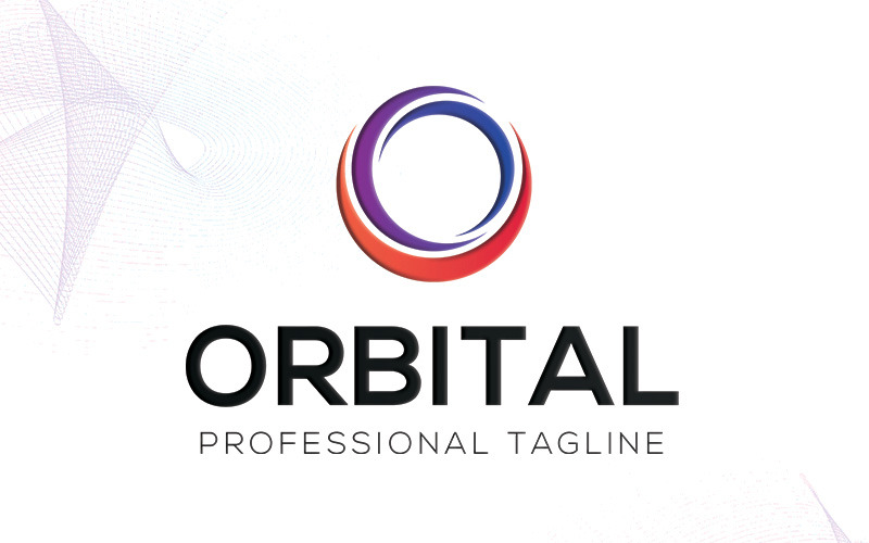 Plantilla de logotipo orbital