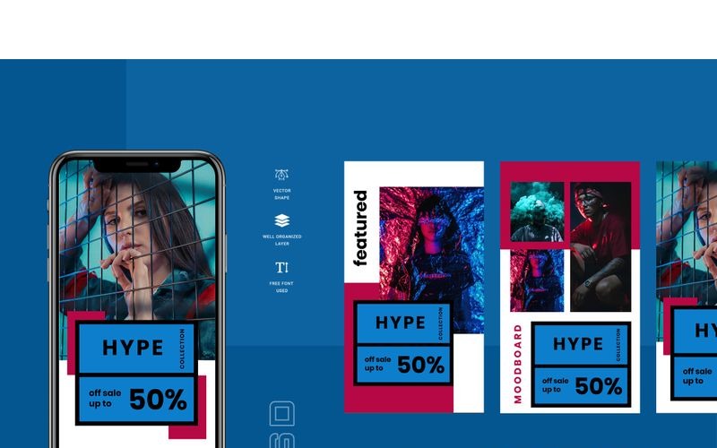 Download Шаблон для соцсетей "Redvo  - Duo Tone Instagram Stories Social Media Template" / Redvo  - Duo Tone Instagram Stories Social Media Template - Шаблон для соцсетей на тему графика 