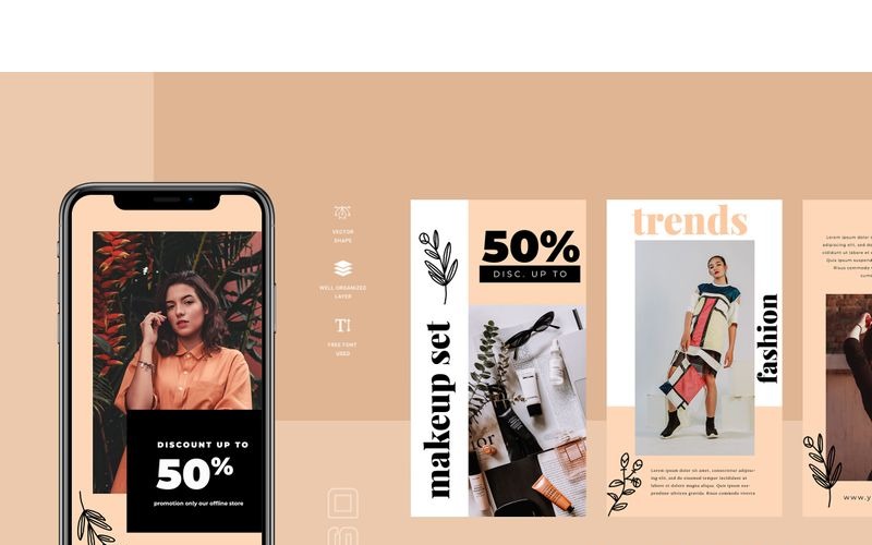 Download Шаблон для соцсетей "Soffa  - Instagram Stories Social Media Template" / Soffa  - Instagram Stories Social Media Template - Шаблон для соцсетей на тему графика 