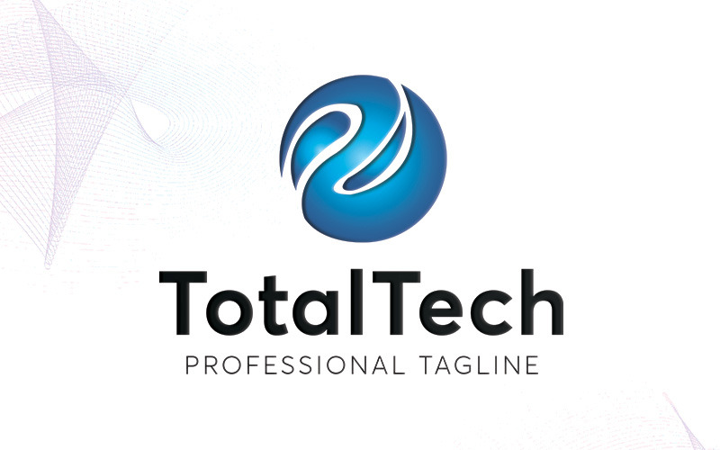 Download Шаблон логотипа "TotalTech Logo Template" / TotalTech Logo Template - Шаблон логотипа на тему графика brand branding corporate business clean glossy gradient grey iconic logo professional red stylish tech technology total tech unique