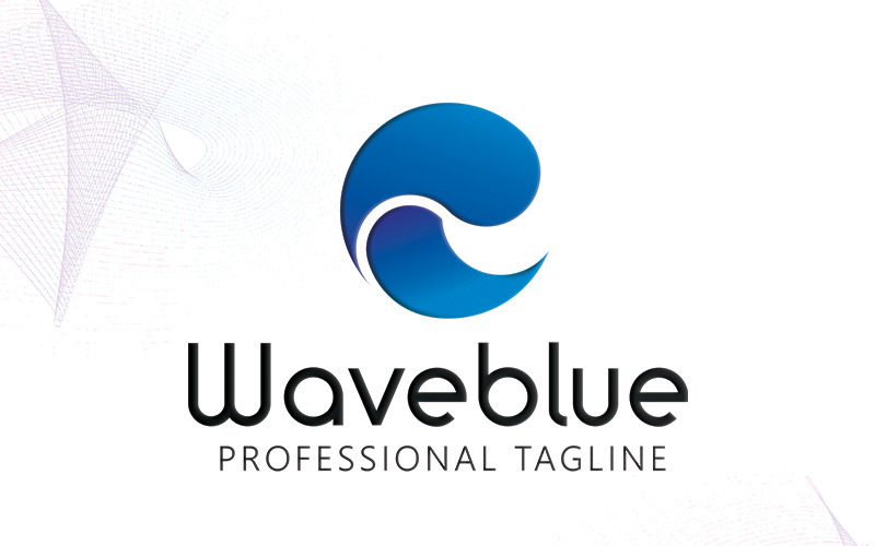 Download Шаблон логотипа "Waveblue Logo Template" / Waveblue Logo Template - Шаблон логотипа на тему графика brand branding business clean dynamic iconic island lake nautic ocean outdoor print ready pure river sea shore spring water surf