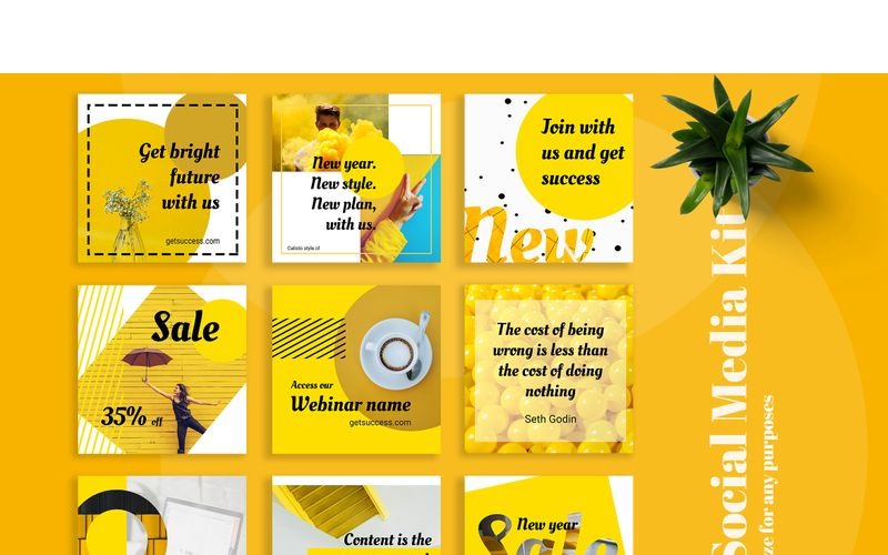 Download Шаблон для соцсетей "Bluepassion  - Instagram Post Social Media Template" / Bluepassion  - Instagram Post Social Media Template - Шаблон для соцсетей на тему графика 