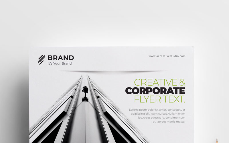 Download Фирменный стиль "Brand - Creative Business Flyer Vol_ 38 - Corporate Identity Template" / Brand - Creative Business Flyer Vol_ 38 - Corporate Identity Template - Фирменный стиль на тему графика flyer corporate corporate creative flyer travel business card card liflet computer internet stationery id kit blue hi-quality official symple green