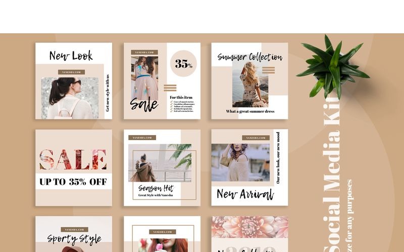 Download Шаблон для соцсетей "Casada  - Instagram Post Social Media Template" / Casada  - Instagram Post Social Media Template - Шаблон для соцсетей на тему графика 