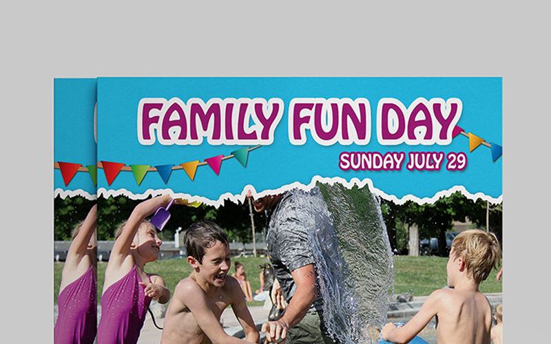 Download Фирменный стиль "Family Fun Day Flyer - Corporate Identity Template" / Family Fun Day Flyer - Corporate Identity Template - Фирменный стиль на тему графика family fun day flyer template printable picnic school event festival word psd summer camp fest