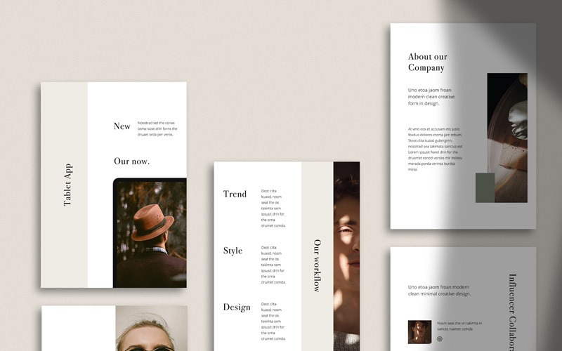 LORA - Pionowy szablon Google Slides