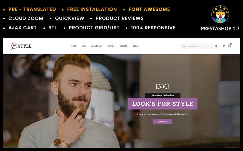 Motyw F-style Fashion Shop PrestaShop