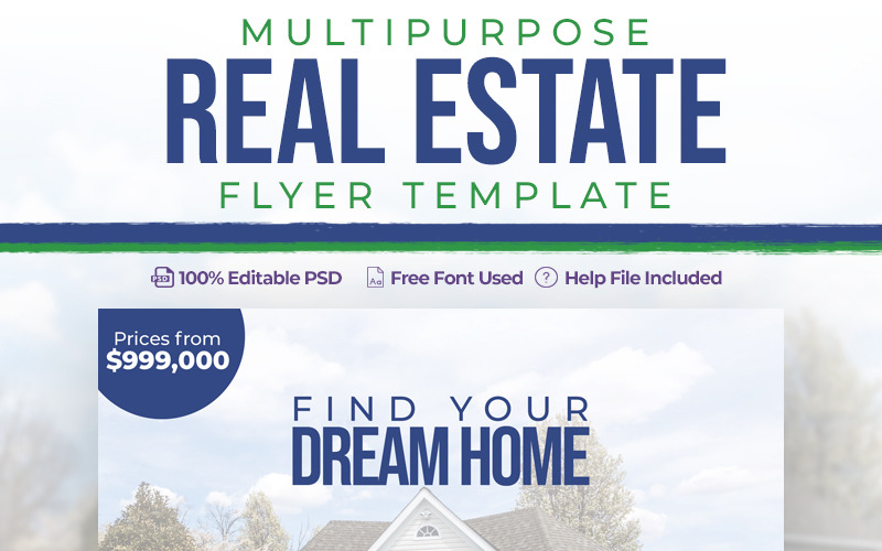 Download Фирменный стиль "Multipurpose Real Estate Flyer PSD - Corporate Identity Template" / Multipurpose Real Estate Flyer PSD - Corporate Identity Template - Фирменный стиль на тему графика real estate flyer psd template file poster multipurpose travel marketing