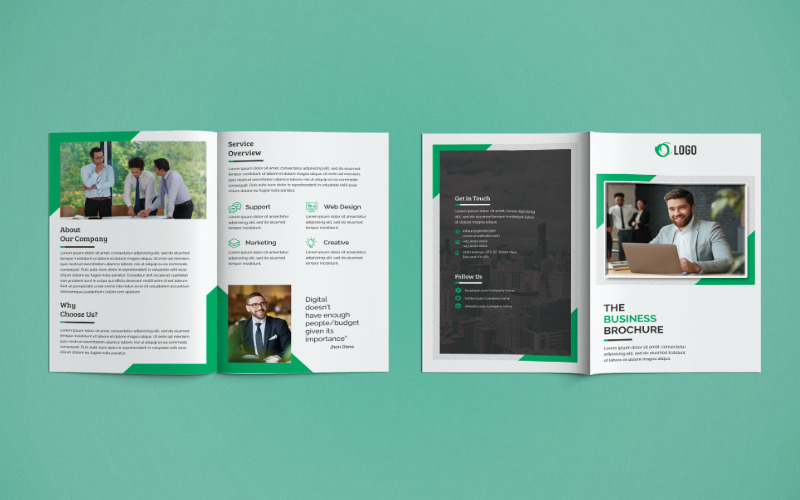 Bifold Brochure Design - Corporate Identity Template