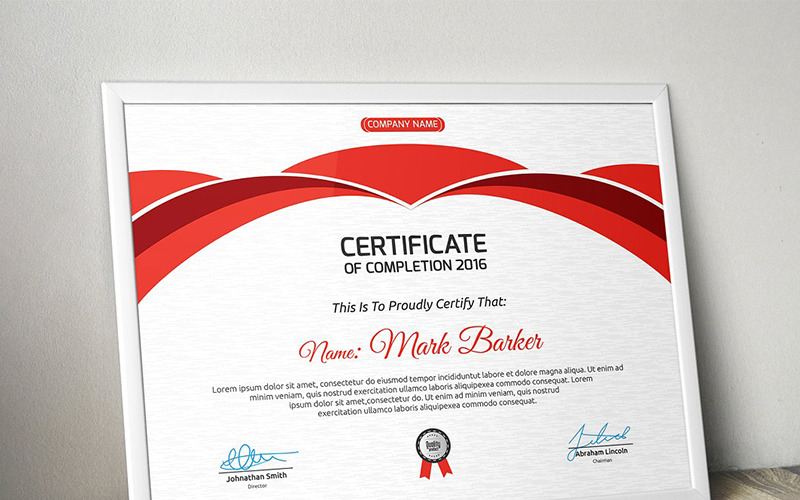 Download Шаблон сертификата "Curvy Modern Certificate Template" / Curvy Modern Certificate Template - Шаблон сертификата на тему графика agency business colorful corporate creative design digital flyer graphic layout layouts marketing modern social media tech technology template working
