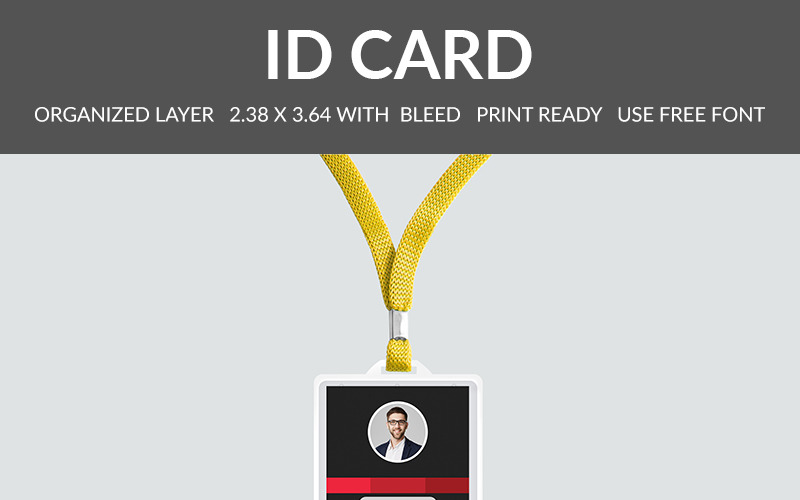 Download Фирменный стиль "Id Card Design On Red - Corporate Identity Template" / Id Card Design On Red - Corporate Identity Template - Фирменный стиль на тему графика id card wave name creative office paper user business background presentation print member professional employee form identification backstage authentication layout
