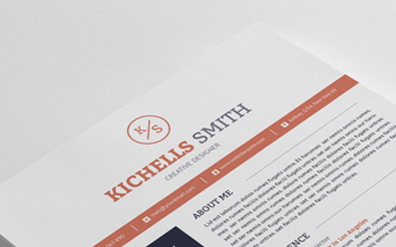 Download Резюме "Kichells Smith Word Resume Template" / Kichells Smith Word Resume Template - Резюме на тему графика resume cv clean creative word infographic modern professional student mac pages manager template bankers