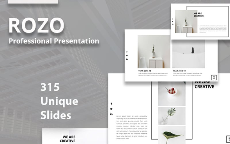 Rozo Minimal - шаблон Keynote