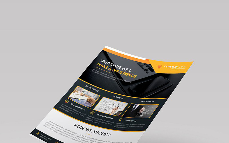 Download Фирменный стиль "Clean Modern  Flyer - Corporate Identity Template" / Clean Modern  Flyer - Corporate Identity Template - Фирменный стиль на тему графика flyer advert advertisement agency agent business clean design conference flyer corporate creative editable template group study illustrator marketing abstract