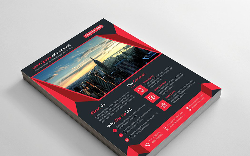 Download Фирменный стиль "Creative Dark and White mode  Flyer - Corporate Identity Template" / Creative Dark and White mode  Flyer - Corporate Identity Template - Фирменный стиль на тему графика abstract flyer advert advertisement agency agent business clean design conference flyer corporate creative editable template group study illustrator marketing