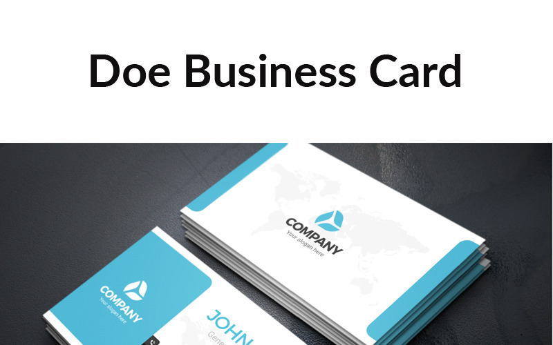 Download Фирменный стиль "Doe Business Card - Corporate Identity Template" / Doe Business Card - Corporate Identity Template - Фирменный стиль на тему графика business card creative corporate id studio photo multimedia web artistic building technology corporet internet stationery kit blue hi-quality official symple