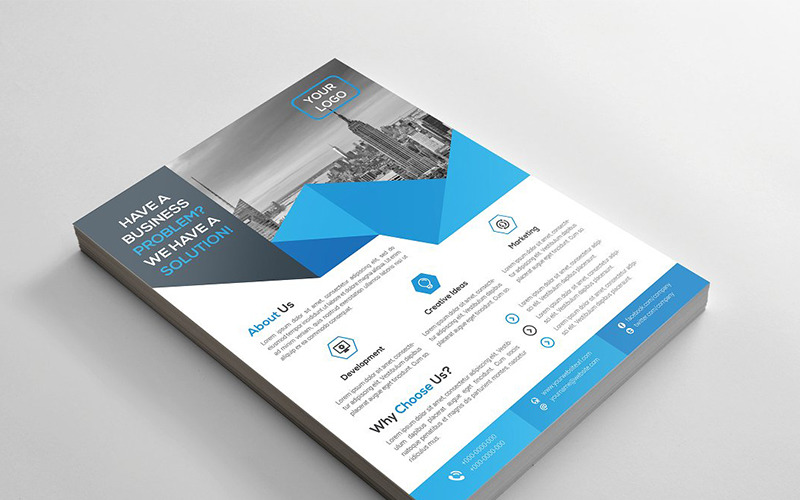 Download Фирменный стиль "Geometric  Flyer - Corporate Identity Template" / Geometric  Flyer - Corporate Identity Template - Фирменный стиль на тему графика abstract flyer advert advertisement agency agent business clean design conference flyer corporate creative editable template group study illustrator marketing