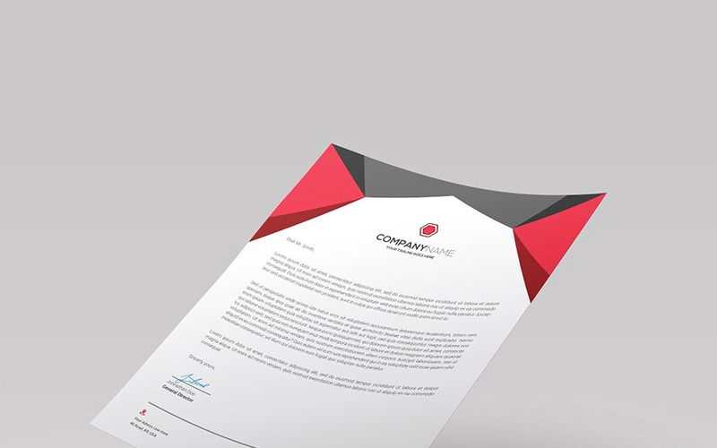 Download Фирменный стиль "Geometric Letterhead - Corporate Identity Template" / Geometric Letterhead - Corporate Identity Template - Фирменный стиль на тему графика advertising agency blue business company corporate creative green letter letterhead logo marketing modern office orange pink print ready