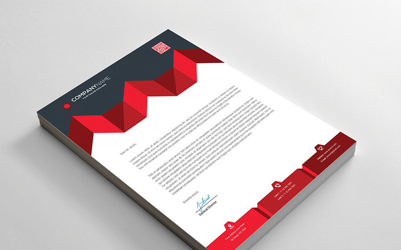 Download Фирменный стиль "Geometric Letterhead - Corporate Identity Template" / Geometric Letterhead - Corporate Identity Template - Фирменный стиль на тему графика advertising agency blue business company corporate creative green letter letterhead logo marketing modern office orange pink print ready