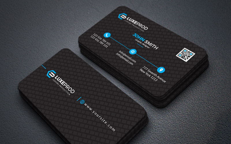 Download Фирменный стиль "Black Stylish Business card - Corporate Identity Template" / Black Stylish Business card - Corporate Identity Template - Фирменный стиль на тему графика abstract art artistic blue building computer corporate graph graphic green hi-quality id kit internet logo modern multimedia official photo play