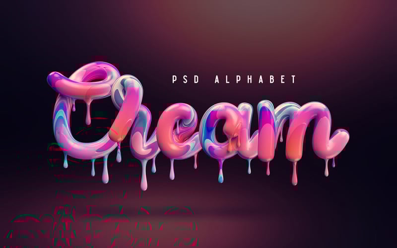 Download Шрифт "Cream alphabet Font" / Cream alphabet Font - Шрифт на тему графика alphabet font design symbol typography text set cream type liquid illustration abc letter dessert isolated candy sweet lettering food melt
