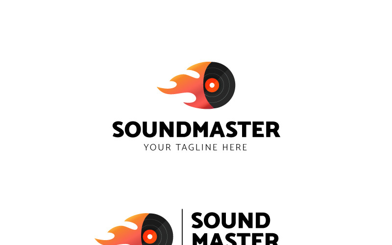 Download Шаблон логотипа "DJ Logo Template" / DJ Logo Template - Шаблон логотипа на тему графика dj logo sound record club artist