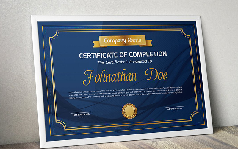 Download Шаблон сертификата "Elegant Certificate Template" / Elegant Certificate Template - Шаблон сертификата на тему графика certificate corporate decorative diploma elegant excellence frame graduation green modern multicolor ornament ornaments paper print ready template professional red simple