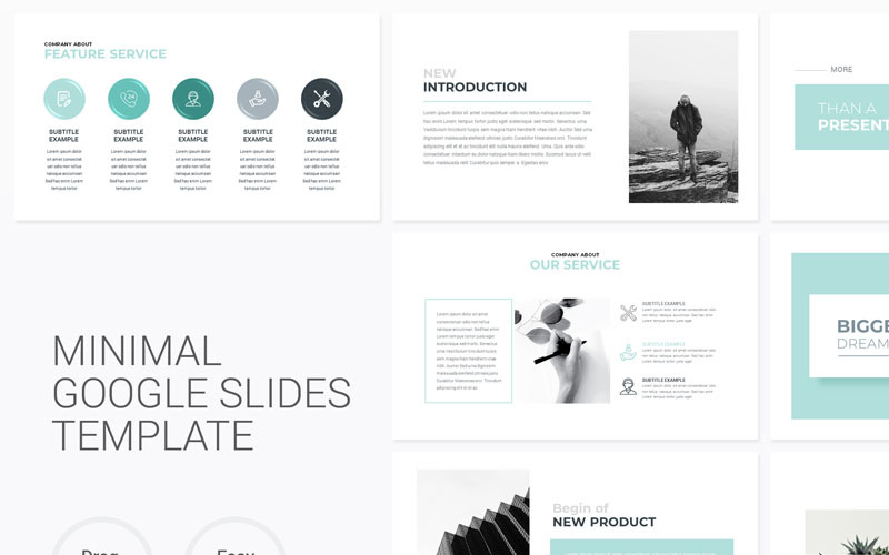 Minimale Präsentation Google Slides